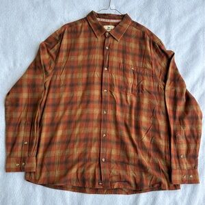 Men's Shirt The Normal Brand Flannel in Maple Glaze Plaid XXL NWT